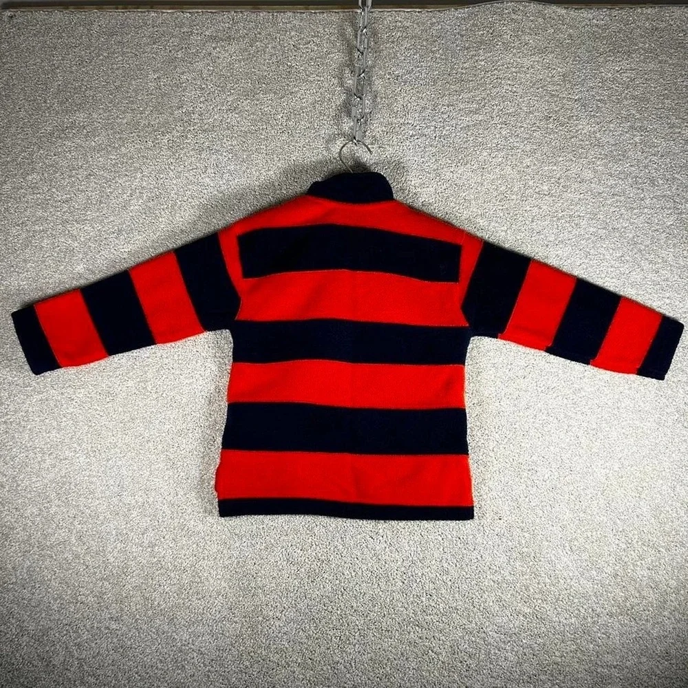 Vintage 2005 Nick Jr. Backyardigans orange and navy fleece 1/4 jacket Size 4t
